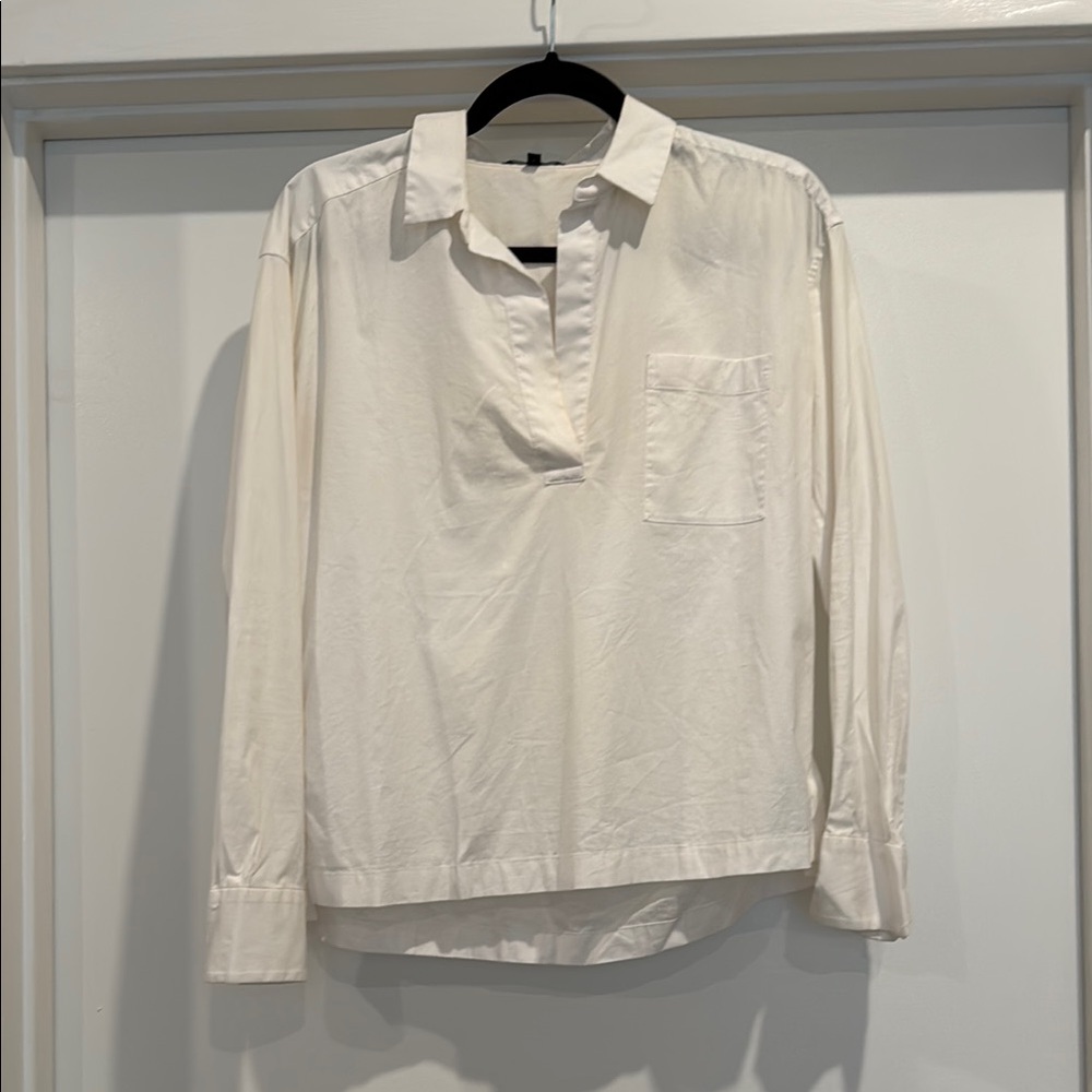 Theory White Blouse